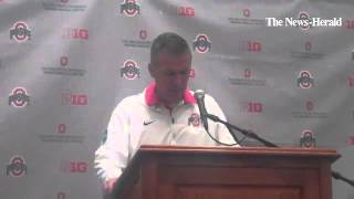 OSU Coach Urban Meyer talks about his team's offense after the Western Michigan game.