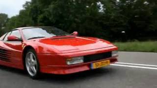 Sjoerd records again this really beautifull ferrari testarossa with
fuch exausts out 1991 ! car has around the 440 bhp, that is more than
standart 3...