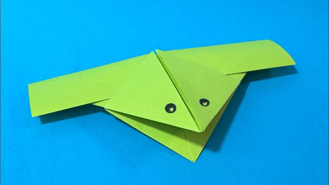 Comment faire une grenouille sauteuse en papier | Tutoriel d'origami
