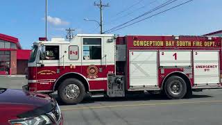 Conception Bay South FD Engine 1 responding code 3