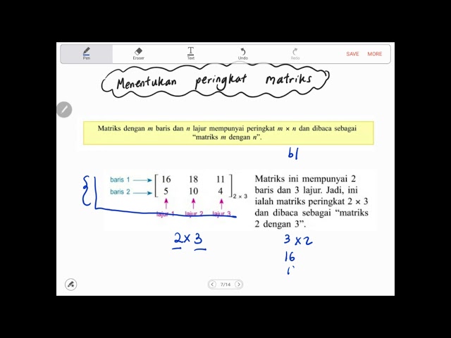 Bab 2 (part 1) Matematik Tingkatan 5: 2.1 Matriks class=