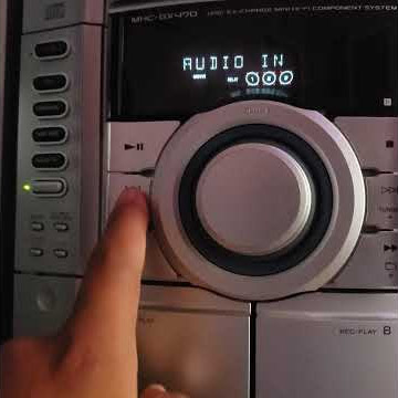 cold reset on the sony mhc-gx470