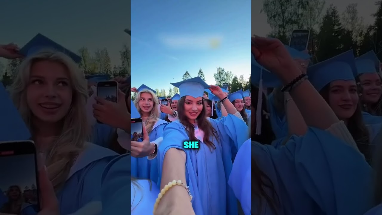 Неудачный подбрасывание выпускной шапки 