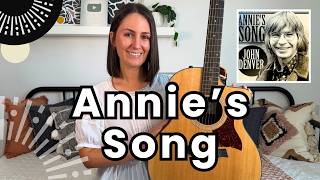 Annie's Song - Guitar Lesson John Denver Guitar Tutorial [Play Along and Picking!]