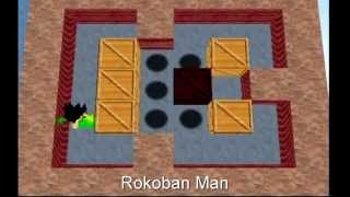 Sokoban (Boxxle) Level 20 played on the Nintendo Wii Homebrew App "Rokoban" screenshot 5