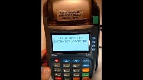 PAX S80 Tutorials: How to Void a Transaction