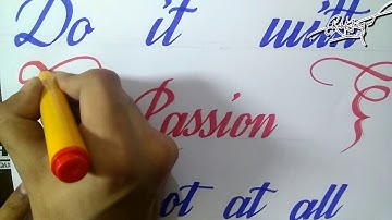 Chisel tip markers calligraphy | how to write with chisel tip pens | RK Artz