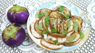 Without frying! this Eggplant dish makes Everyone crave it. Grilled eggplant with feta