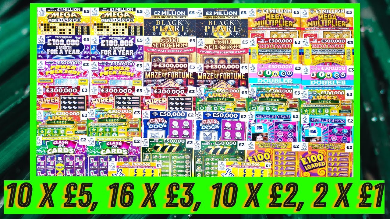 СКРЕЦ-КАРТЫ: Скретч-карты Национальной лотереи на сумму 120 фунтов стерлингов 🤞🤞