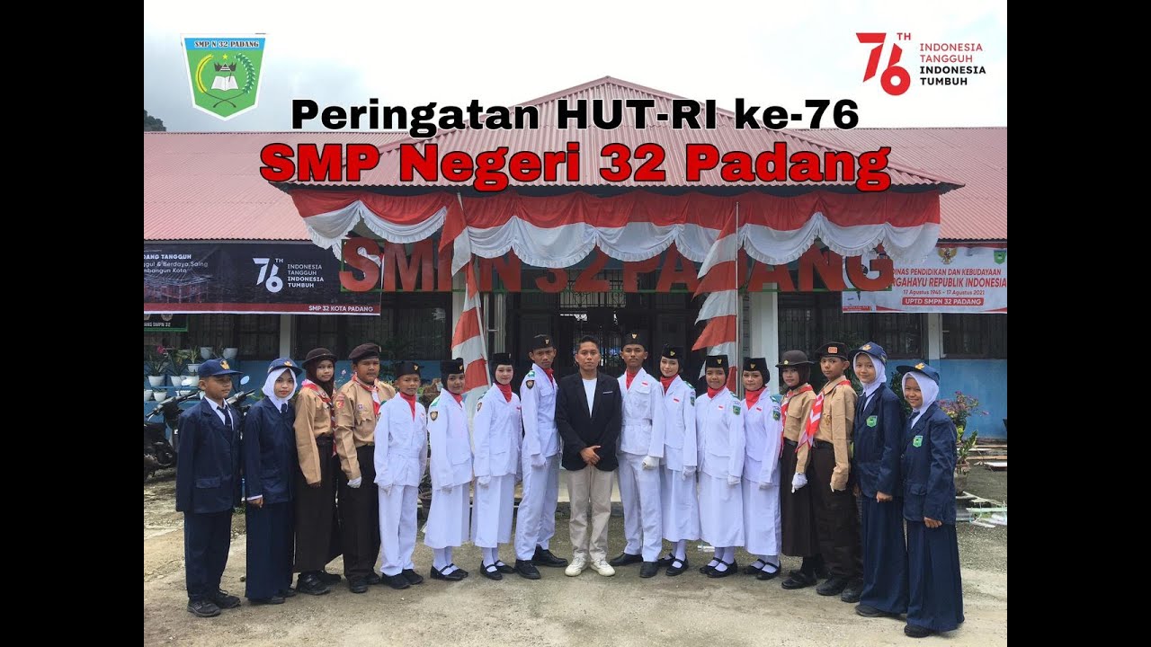 UPACARA MEMPERINGATI HUT REPUBLIK INDONESIA KE 76 (SECARA VIRTUAL)SMP NEGERI 32 PADANG