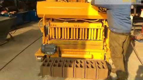QMY6-25 mobile block machine working video