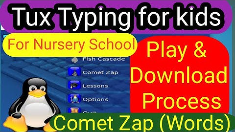 Tux typing play and download tricks | camet zap | thecomputerschool