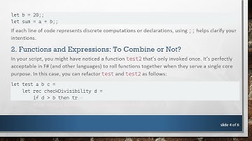 Understanding ;; in F#  and Best Practices for Beginners