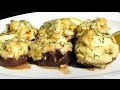 Crab Stuffed Mushrooms - NO BREADING OR FILLER (Low Carb Recipe)