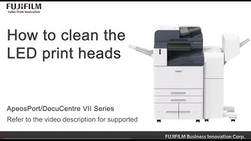 How to clean the LED print heads
