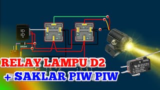 How to Install D2 Laser LED Shooting Light Relay Passbeam Switch | Piw Piw Switch | Micro Switch