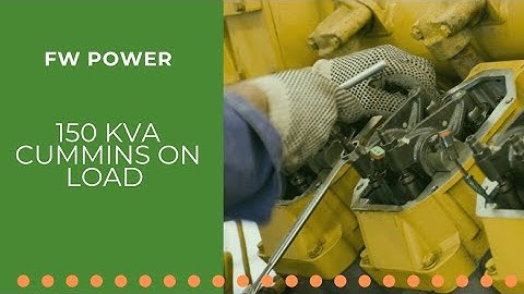 150 kVA  Cummins Diesel Generator - Load Bank Testing  by FW Power.