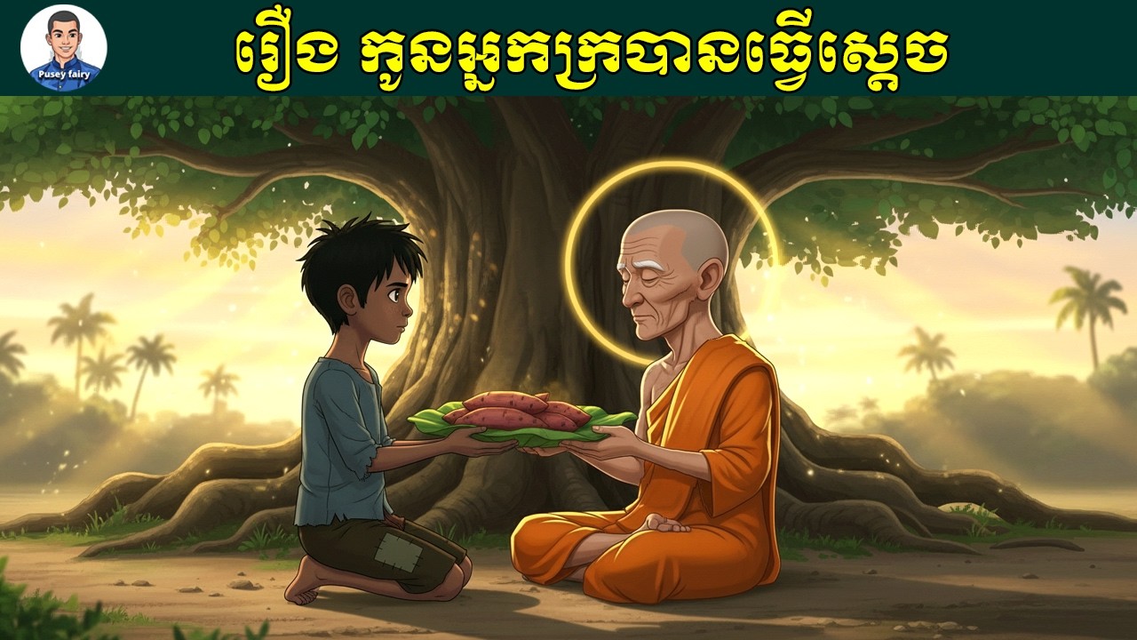 Ep14 | រឿងនិទានកូនអ្នកក្របានធ្វើស្ដេច | Pusey fairy
