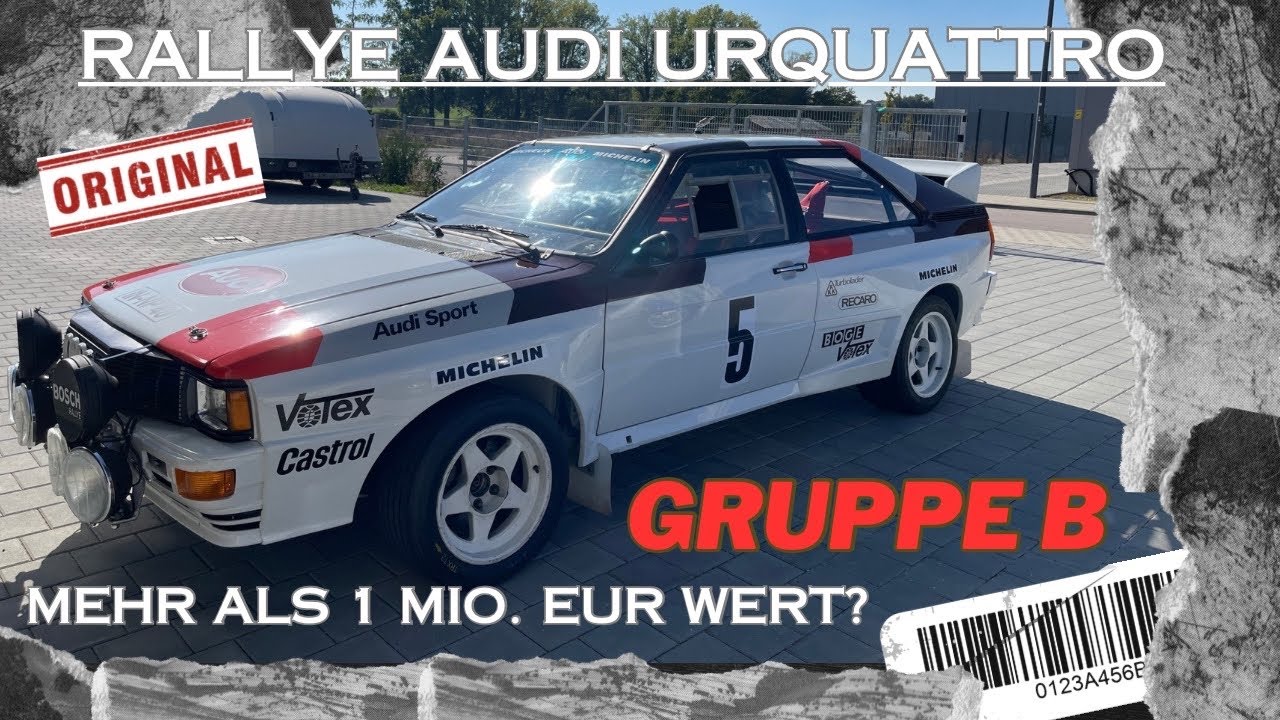 Ich fahre einen ORIGINALEN Audi Urquattro A2 Gruppe B Rallyewagen 😍😍😍