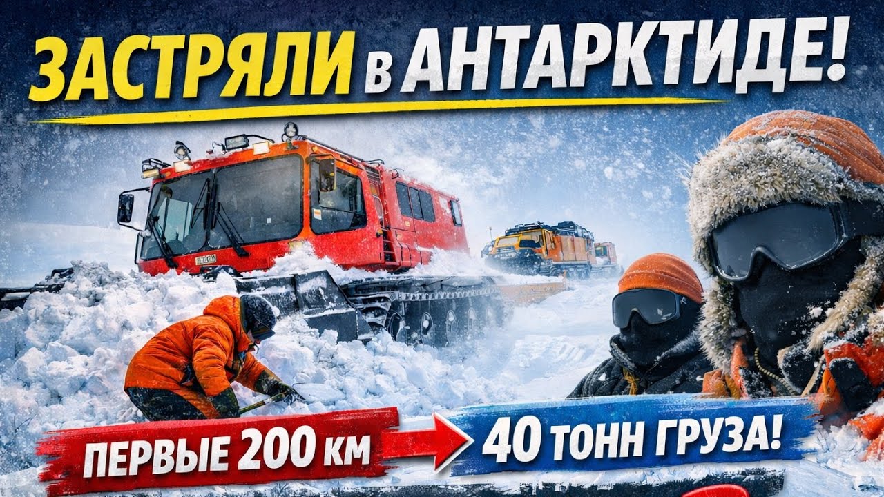 Выход с Прогресса на Восток | Застряли в Антарктиде | 200 км пути  | 3 Часть