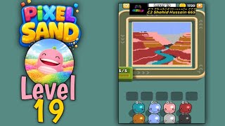 Pixel sand: Color flow level 19 | all parts gameplay walkthrough solution