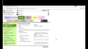 Konica Minolta Remote Panel