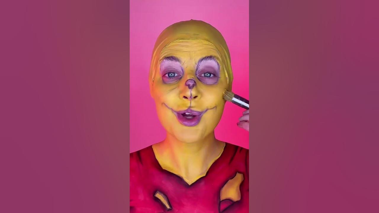 Creepy Winnie the Pooh Halloween makeup tutorial🐻 🍯 #winniethepooh #makeup #halloween #disney