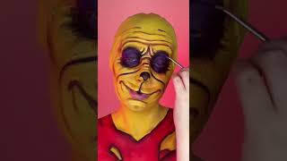 Creepy Winnie the Pooh Halloween makeup tutorial🐻 🍯 #winniethepooh #makeup #halloween #disney