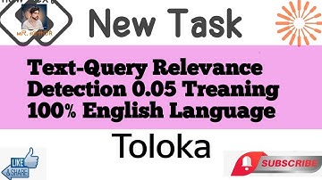 Text-Query Relevance Detection 0.05 Treaning 100% English Language Desktop Version#sahir #subscribe