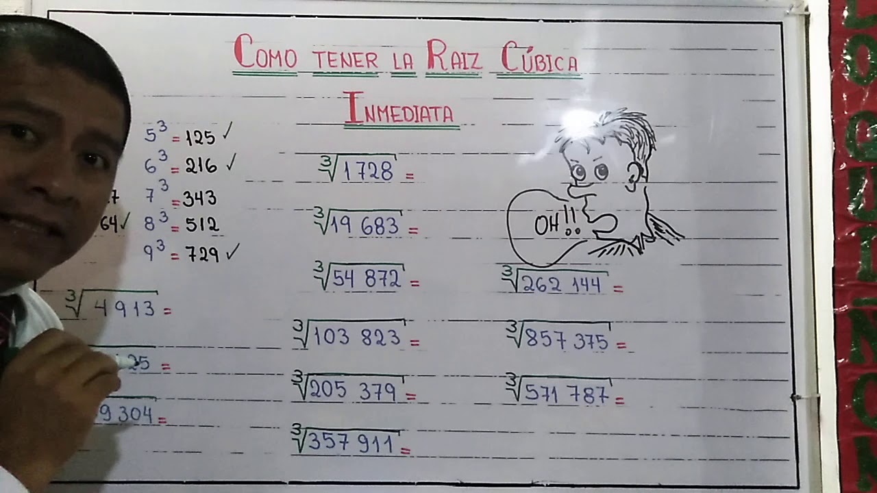 COMO SACAR LA RAÍZ CÚBICA DE CUALQUIER NÚMERO AL INSTANTE