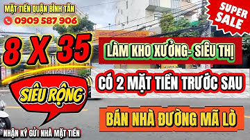 Mặt tiền quận Bình Tân,Bán nhà mặt tiền đường Mã Lò 8x35,#mattienquantanphu  #mattienbinhtan #bds 