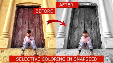 Selective Coloring in a Smartphone  - Snapseed Editing Tutorial