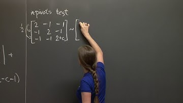 Positive Definite Matrices and Minima