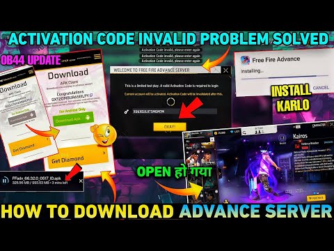 ACTIVATION CODE INVALID ✅ HOW TO DOWNLOAD FREE FIRE ADVANCE SERVER 2024 😱 | KAISE DOWNLOAD KAREN!