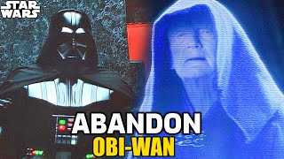 Why Palpatine Told Vader to Stop Looking For Obi-Wan - Star Wars Explained