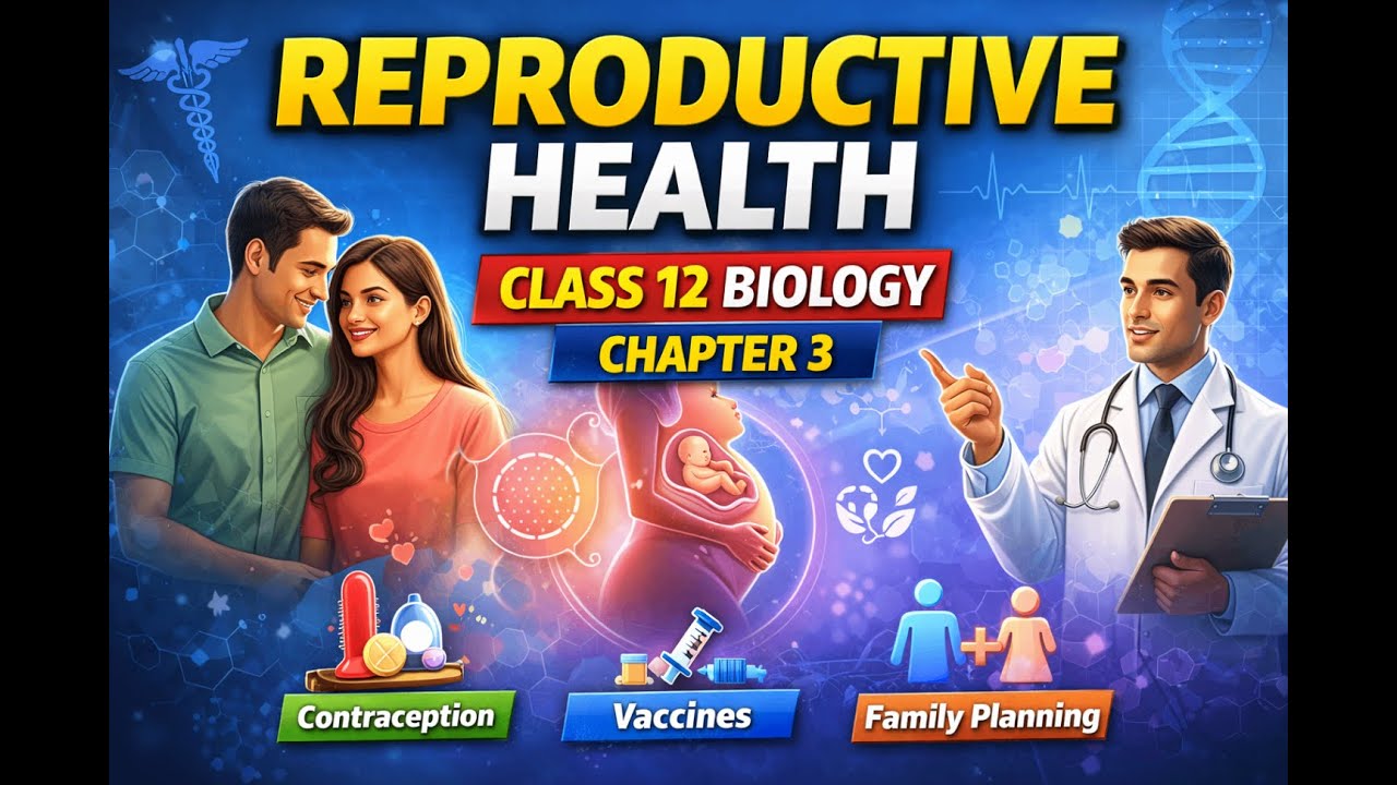 Reproductive Health 🌸 | One Shot Class 12 Biology | Chapter 3 | NCERT Hindi Medium