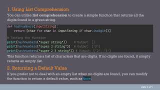 How to Check if a String Contains a Number and Return It in Python