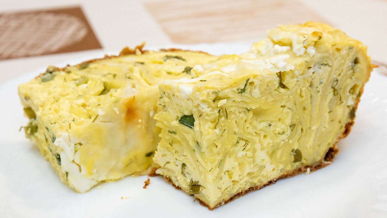 Быстрый. Простой и изумительно вкусный пирог с творогом и зеленью