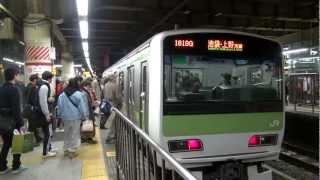 新宿駅　山手線　中央・総武線（各駅停車）　　E231系　2012年　冬　夕方　　Japan　Shinjuku　Yamanote Line