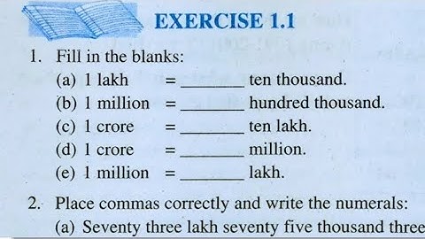 Class 6 Maths Chapter 1 Exercise 1.1 | NCERT Solutions | Knowing Our Numbers | Full Explanation