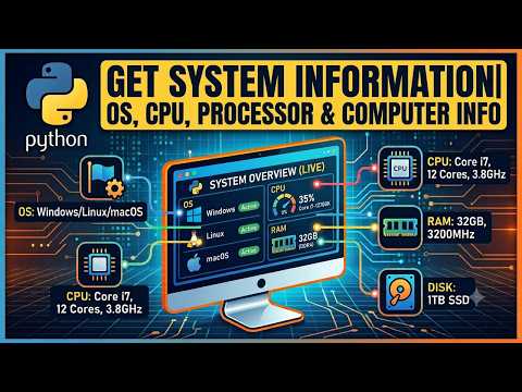 How to Get System Information Using Python | OS, CPU, Processor & Computer Information