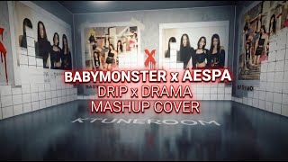 BABYMONSTER × AESPA – DRIP × DRAMA | AI K-Pop Mashup Cover