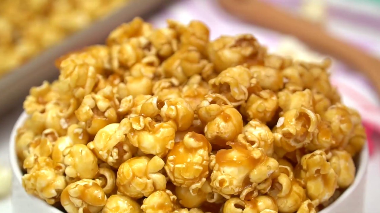 Homemade Caramel Popcorn Recipe Video - YouTube