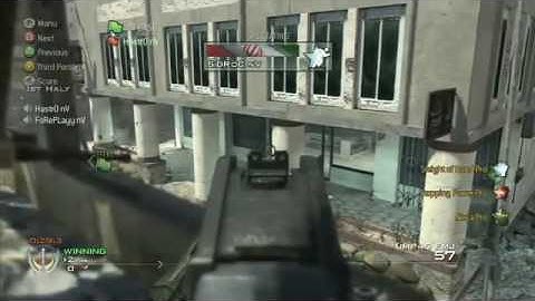 EnVyUs vs FeaR - MLG MW2 4v4 Playoffs Winner Bracket Semis Map1