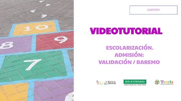 Escolarización. Admisión: Documentación / Baremo