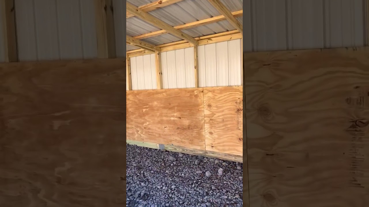 8x24x8 Horse Shed - TriStarShedsTN.com 