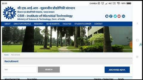 IMTECH Recruitment 2021 | CSIR IMTECH Recruitment 2021 | CSIR Recruitment 2021
