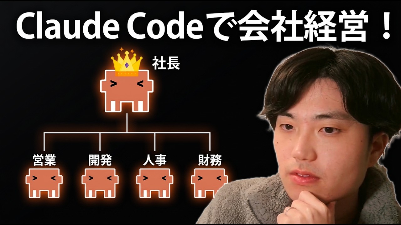 【開発だけじゃない！】Claude Codeで会社を構築＆経営させる方法を解説します