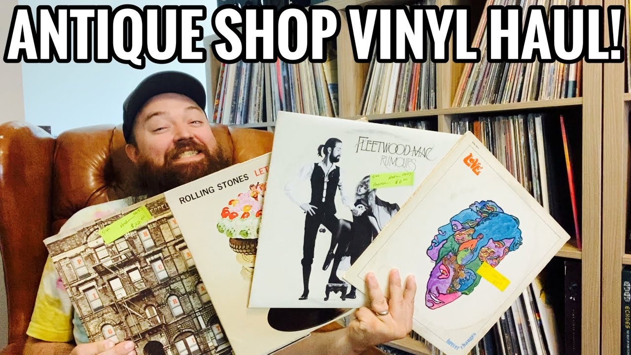 Antique Shop Vinyl Record Haul! Classic Rock, HipHop, Blues, Funk
