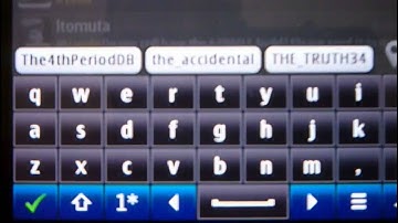 Username auto-completion in Twitter app Gravity for Symbian
